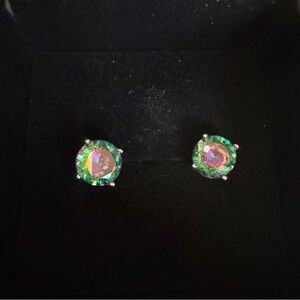 Mystic Topaz stud earrings